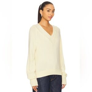 Guest In Residence The Varsity V Sweater in Mist
